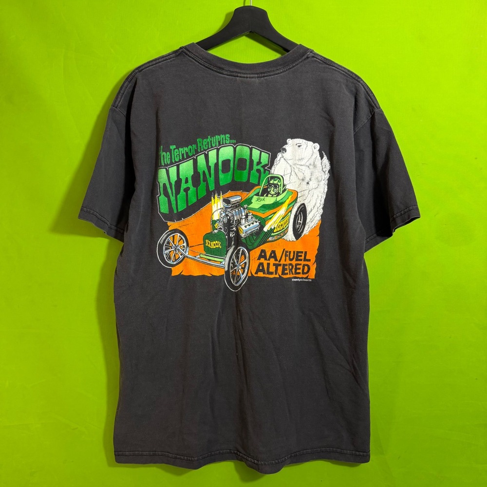 Gildan Nanook AA/Fuel Altered Drag Racing T-Shirt Mens Large Black Polar Bear